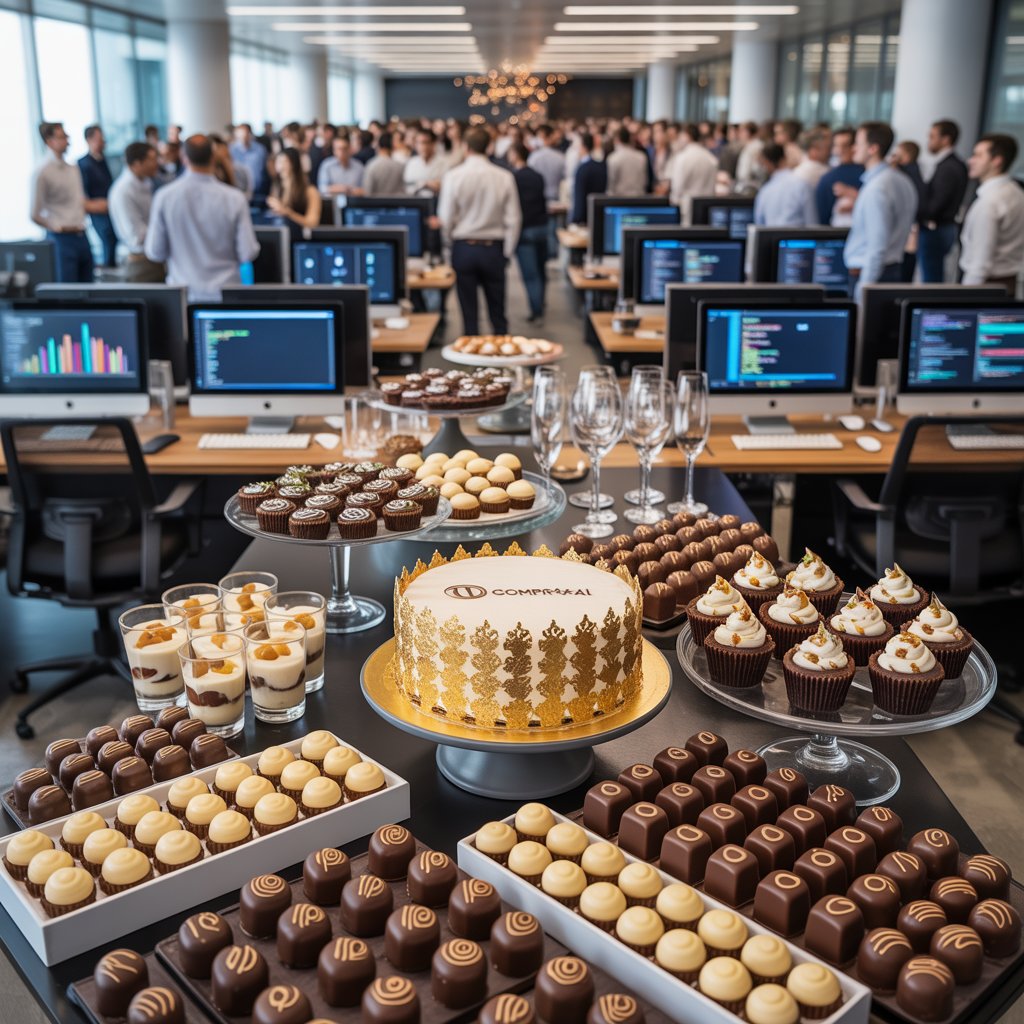 Doces e salgados para eventos corporativos