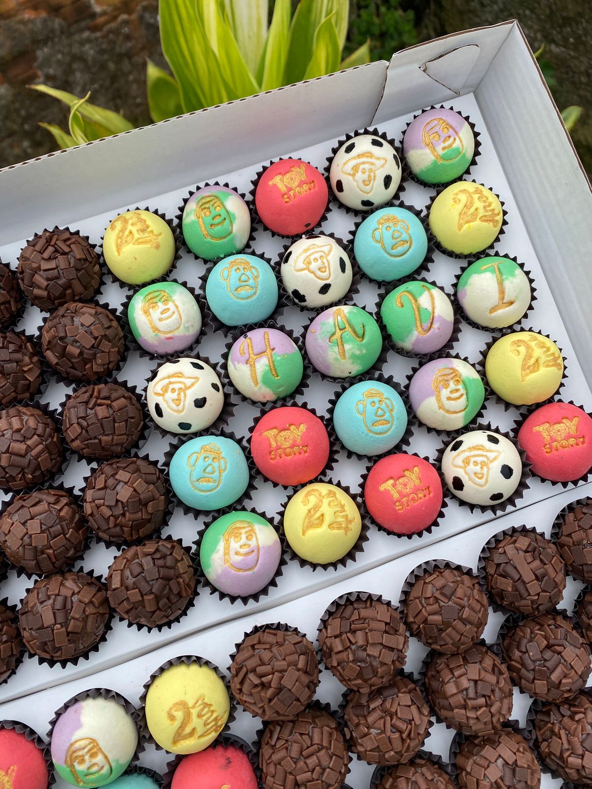 Detalhe de doce personalizado